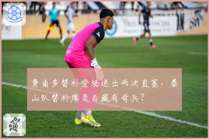 费南多替补登场送出两次直塞,泰山队替补席是否藏有奇兵?